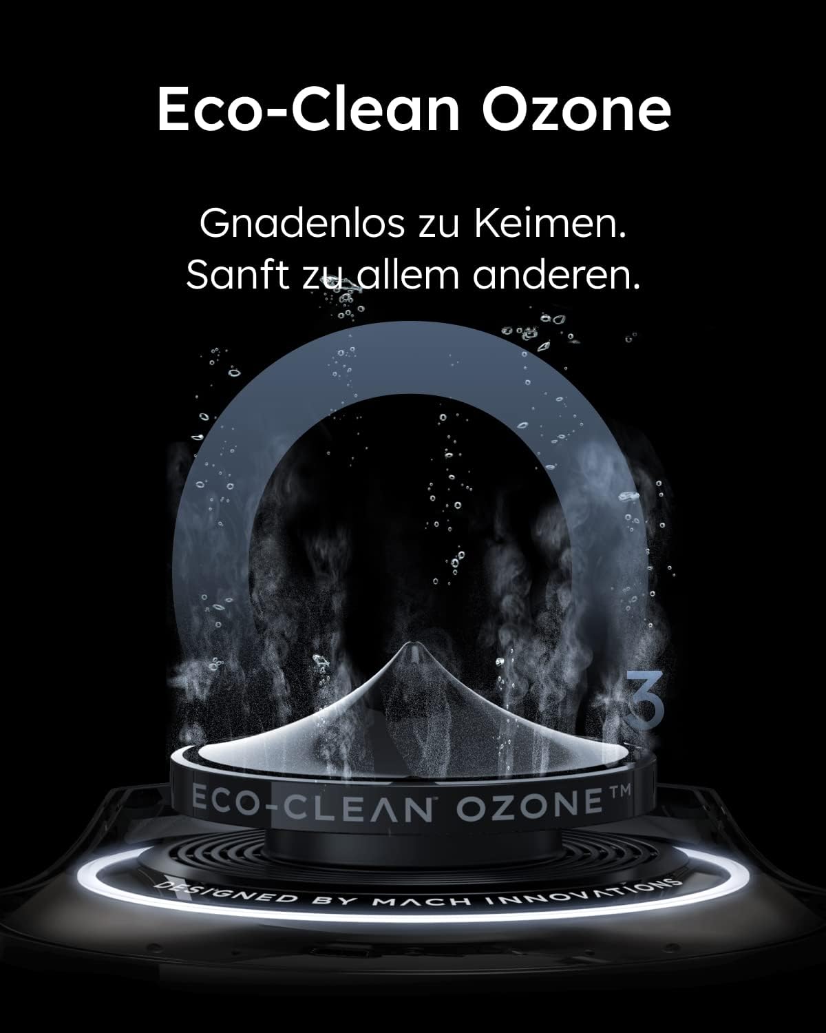 eufy MACH V1, Kabelloser All-in-One Stabstaubsauger mit Always-Clean Mop, 3-fache Selbstreinigung, Eco-Clean Ozon, Tesla Valve Mixing, Smart und leicht für einfaches Putzen