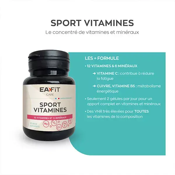 Eafit Vitaminas Esportivas 60 cápsulas