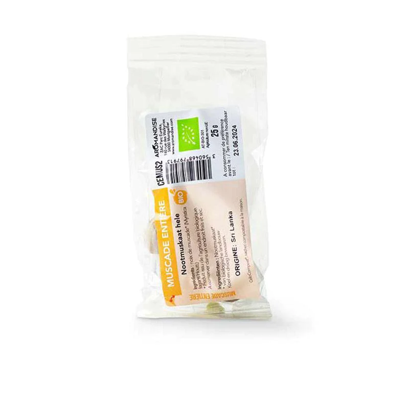 Muscade entière bio - 25 g Aromandise