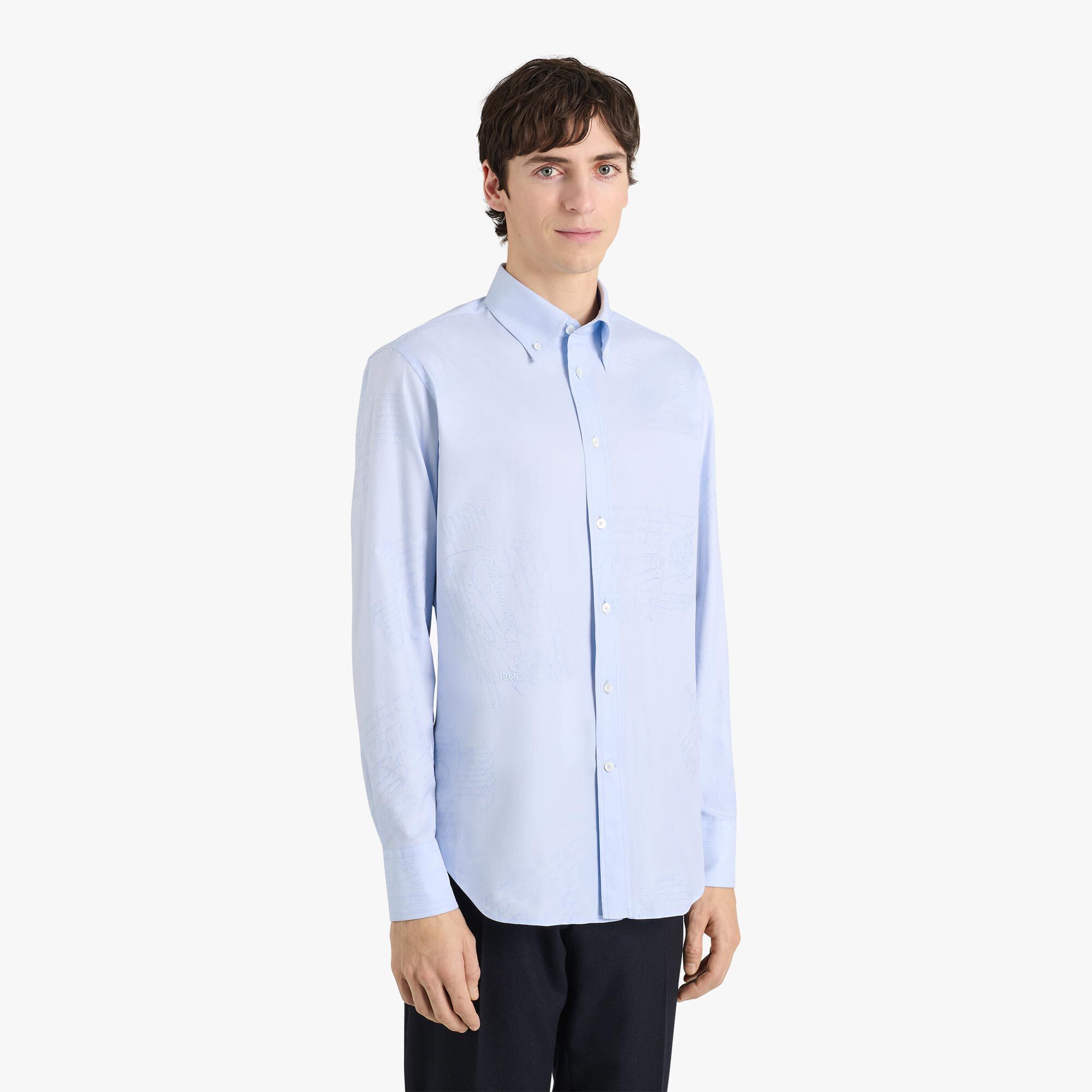 Chemise À Col Boutonne En Coton Scritto