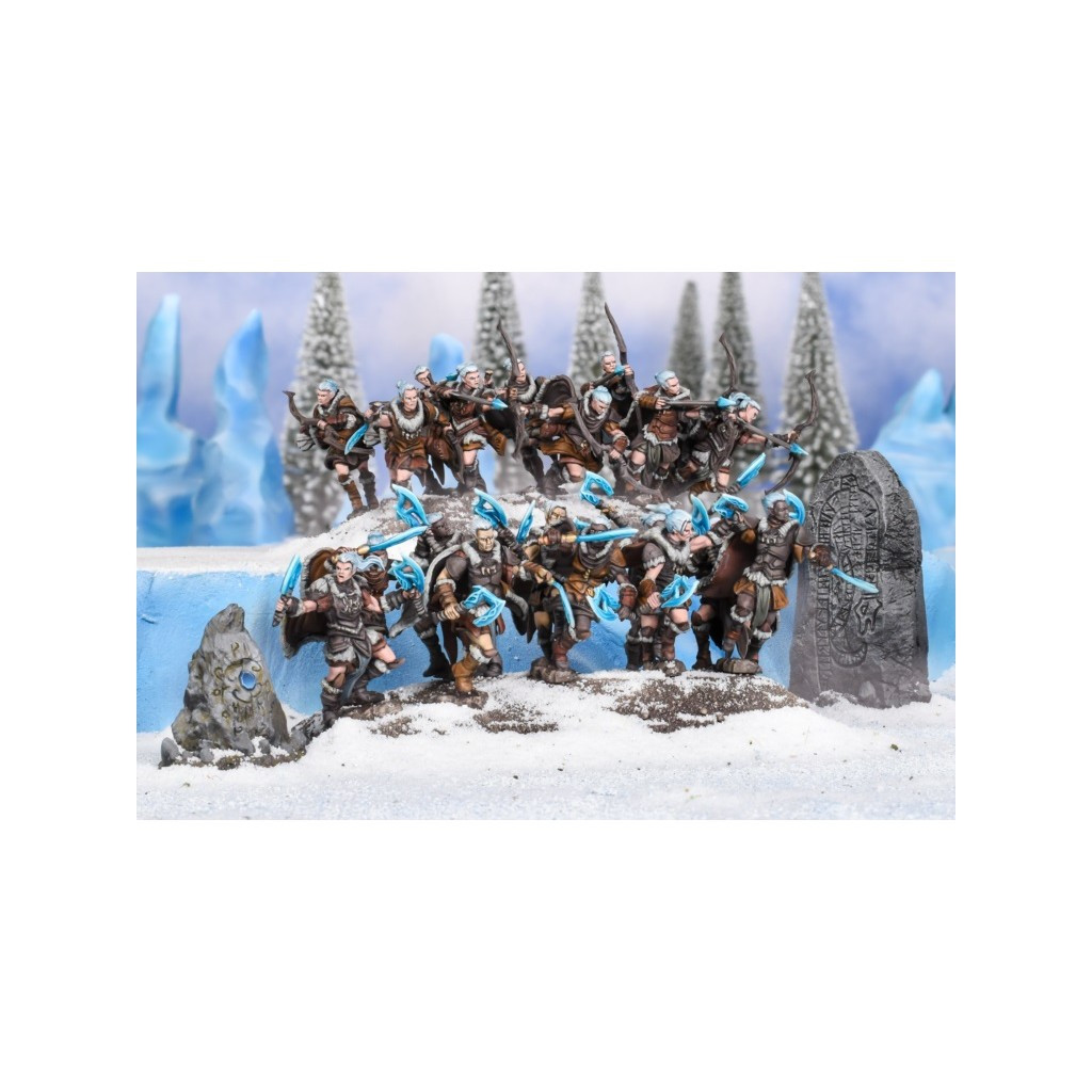 Kings of War - Alliance du Nord - Régiment de Berserker / Chasseurs de la Lignée des Glaces