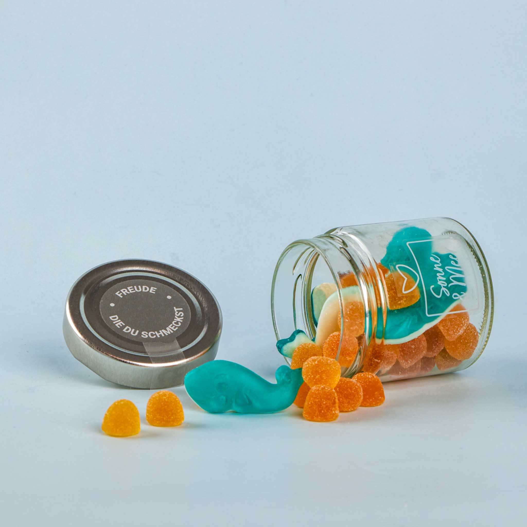 naschlabor 8 Gläser Fruchtgummi Sonne & Meer Groß-Verpackung