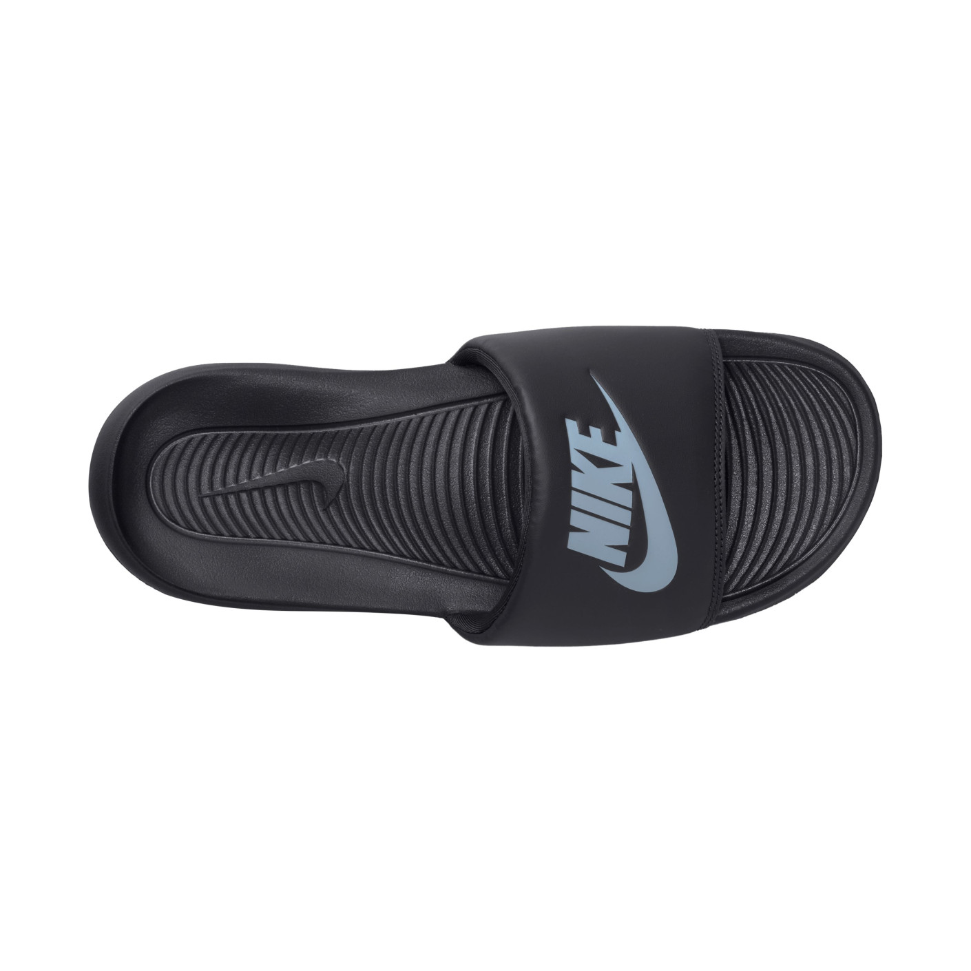 Nike Victori One Slippers Zwart Lichtblauw