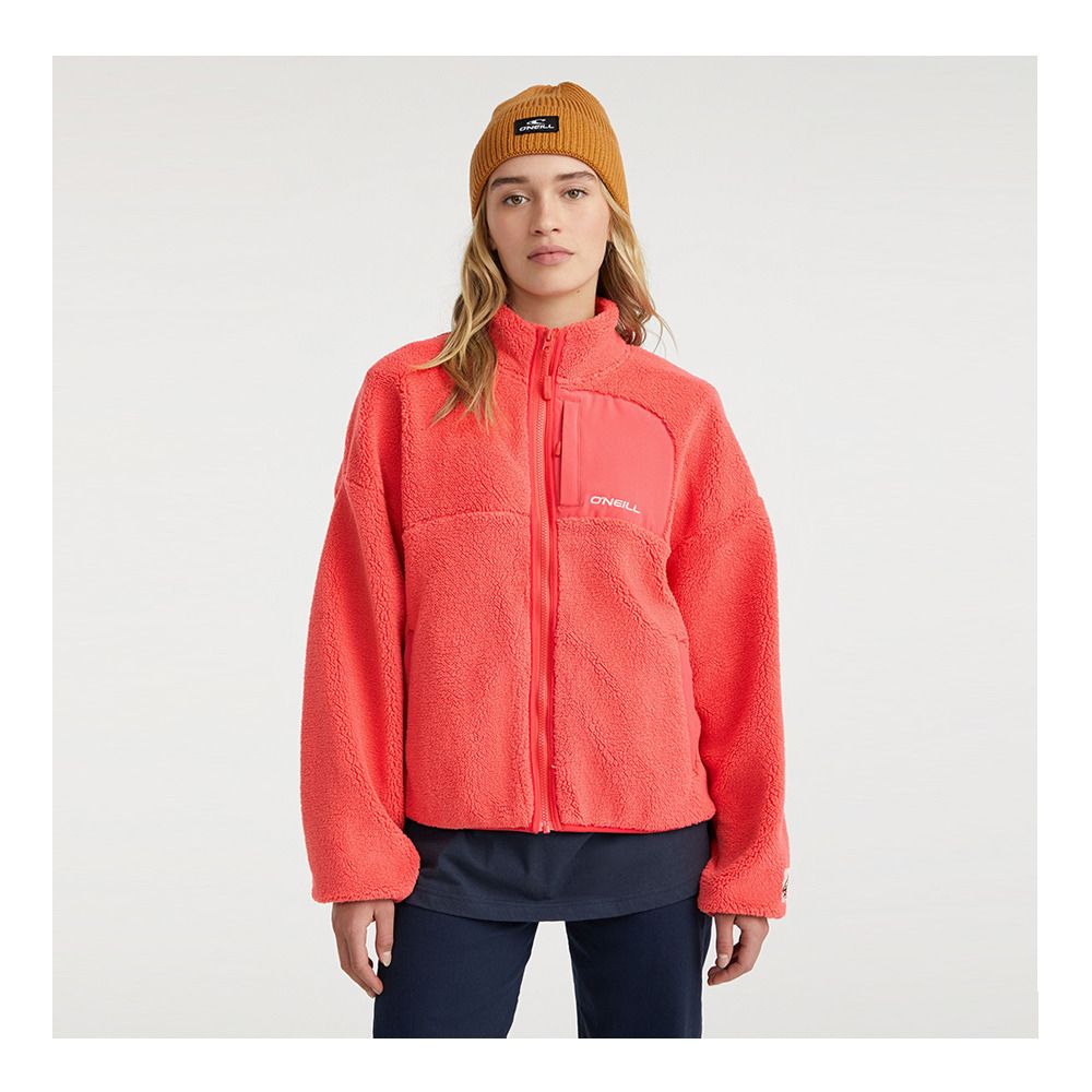 O'Neill CLOUDREST HIGH PILE - Polaire Femme red orcher
