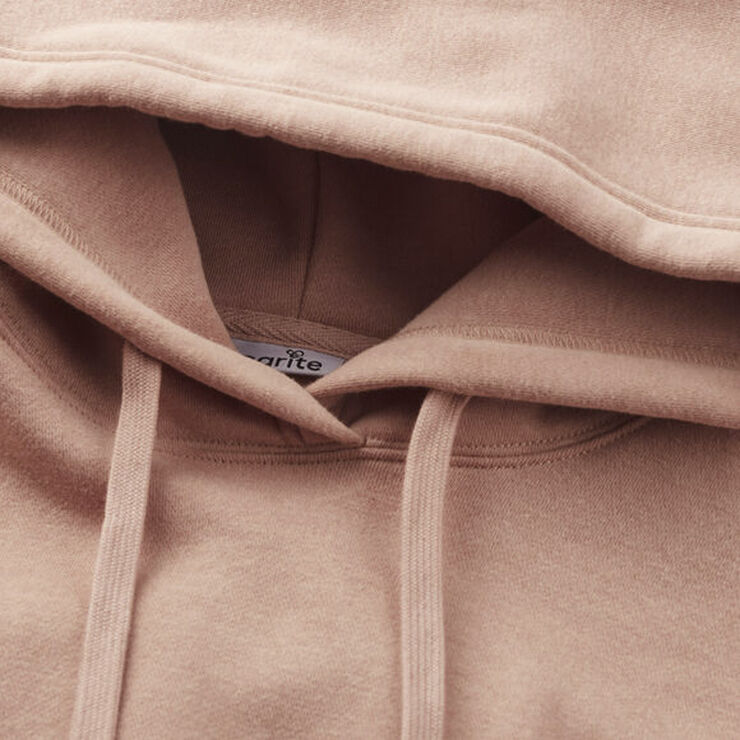 Carite Oversized Crop hættetrøje Pink
