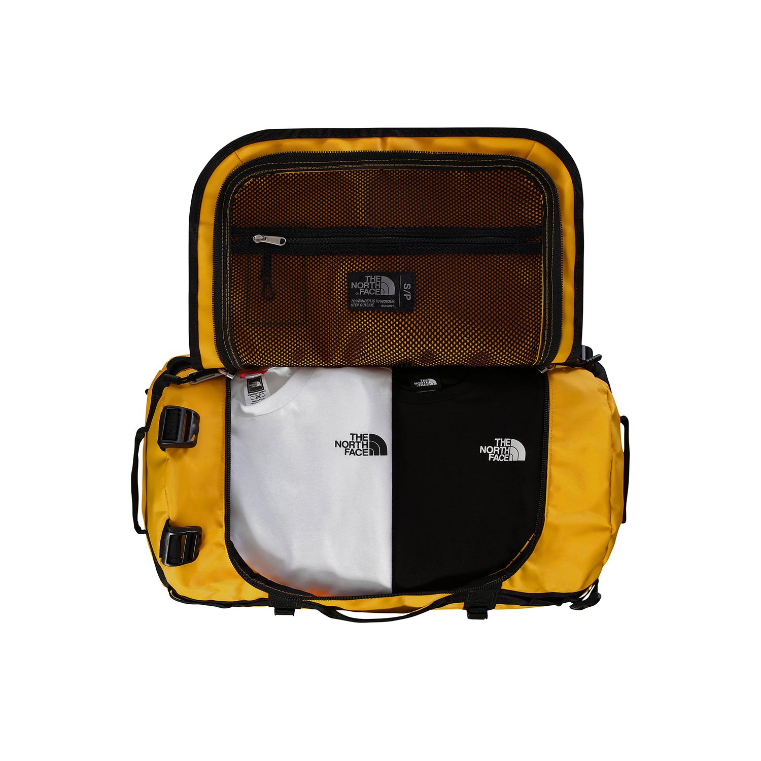 The North Face Base Camp Duffel S summit gold/tnf black