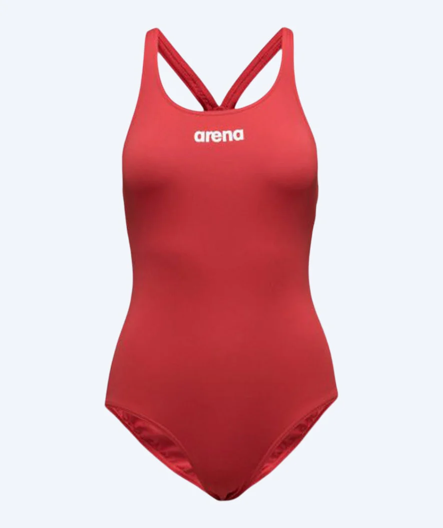 Arena badedragt til damer - Solid Swim Pro - Rød