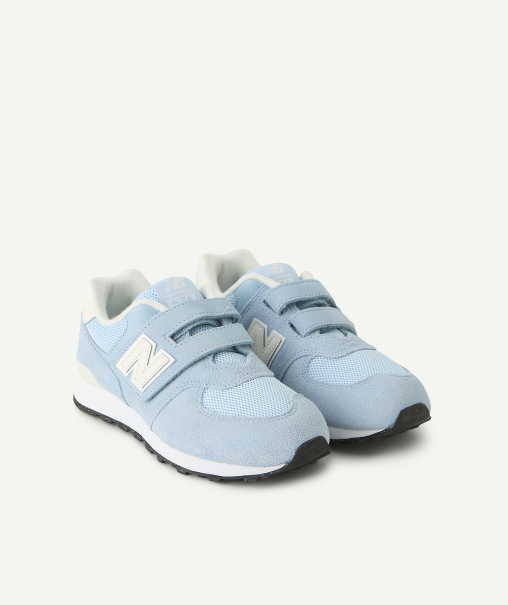 NEW BALANCEBASKETS ENFANT À SCRATCHS 574 ROSE ET BLEU