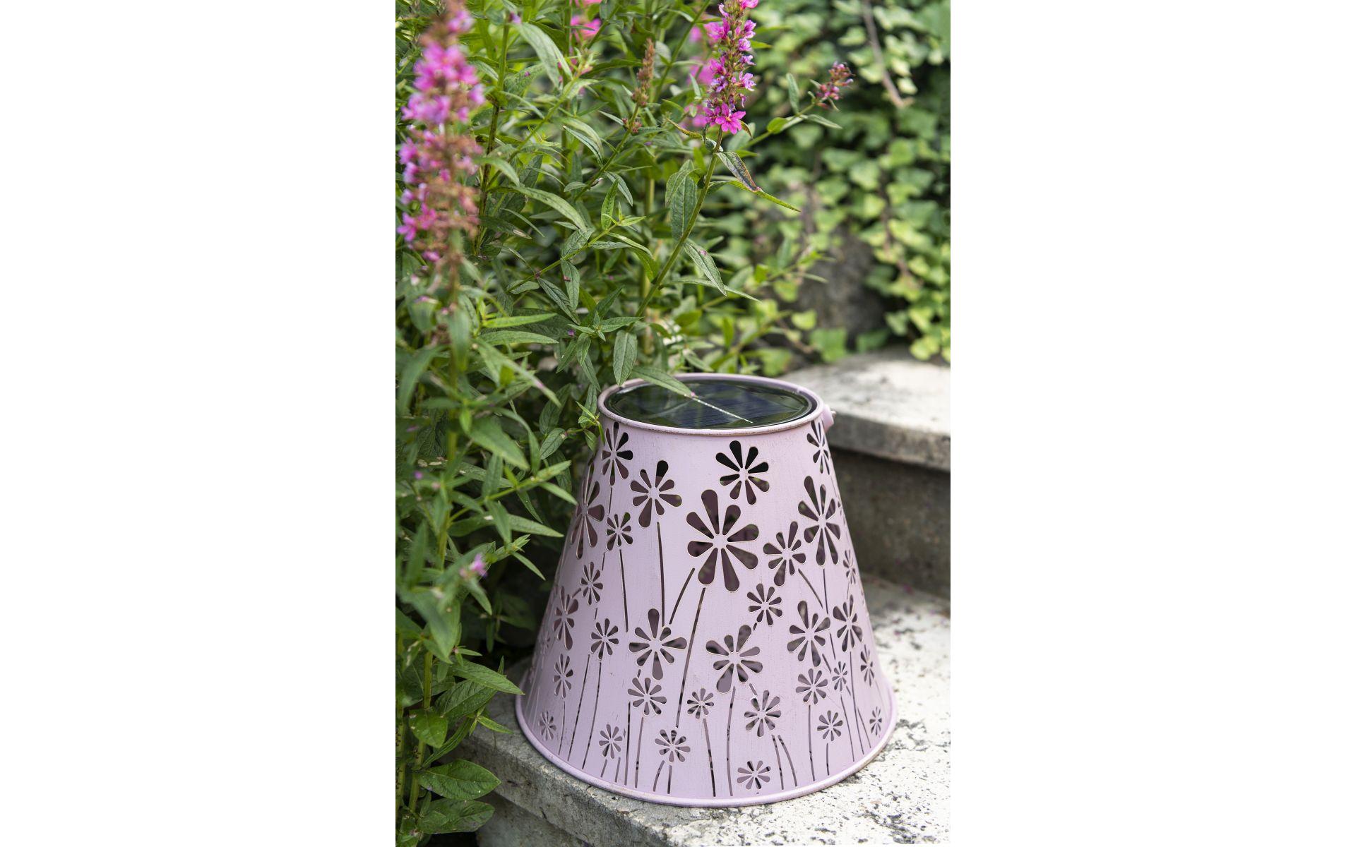 Laterne Solar Antic Daisy, Ø 26 x 21 cm, AltrosaSolarleuchte zum Aufstellen oder Aufhängen