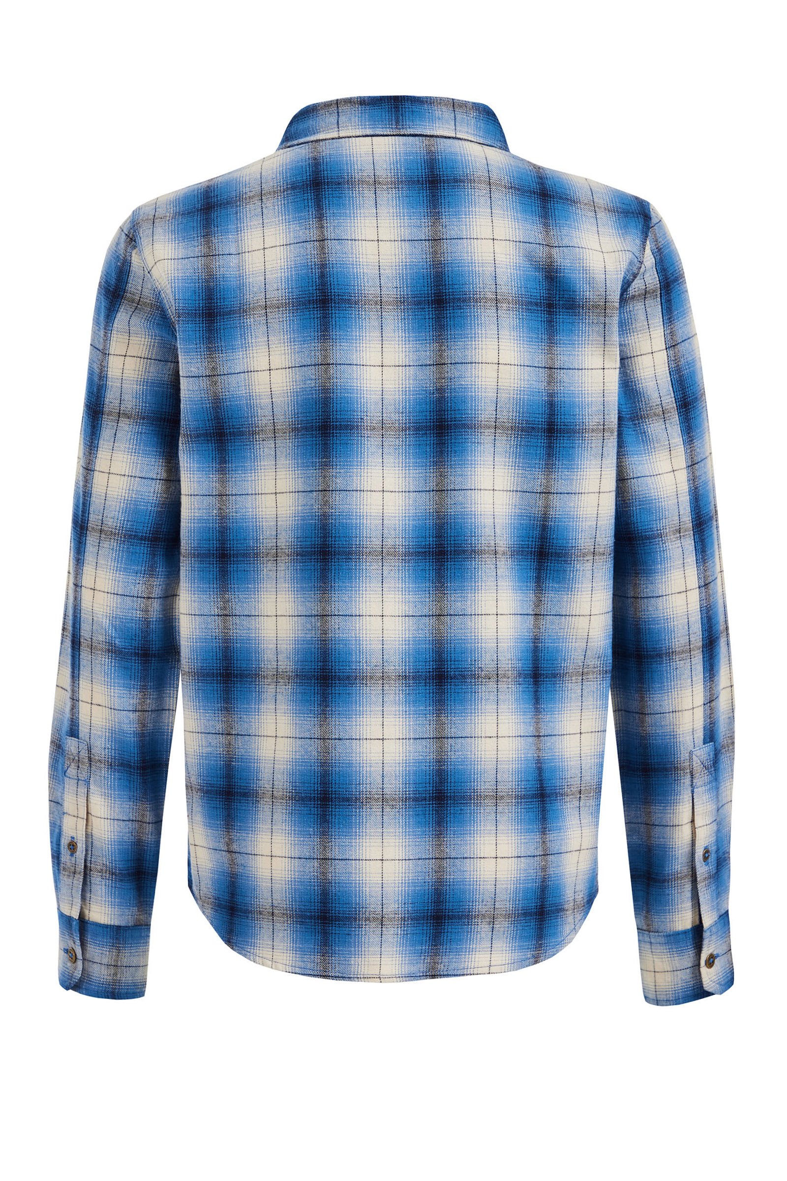 Jongens geruit overhemd Blue Ridge Blauw