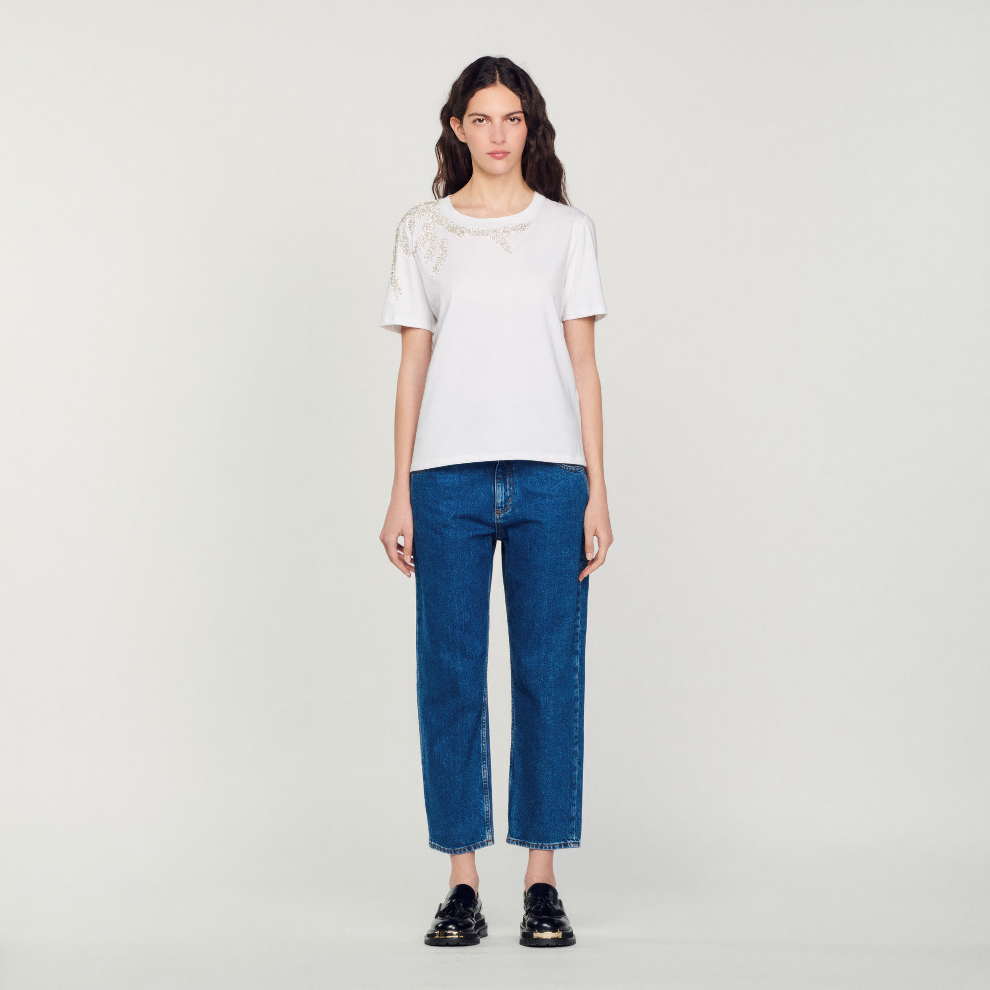 T-shirt orne de strass