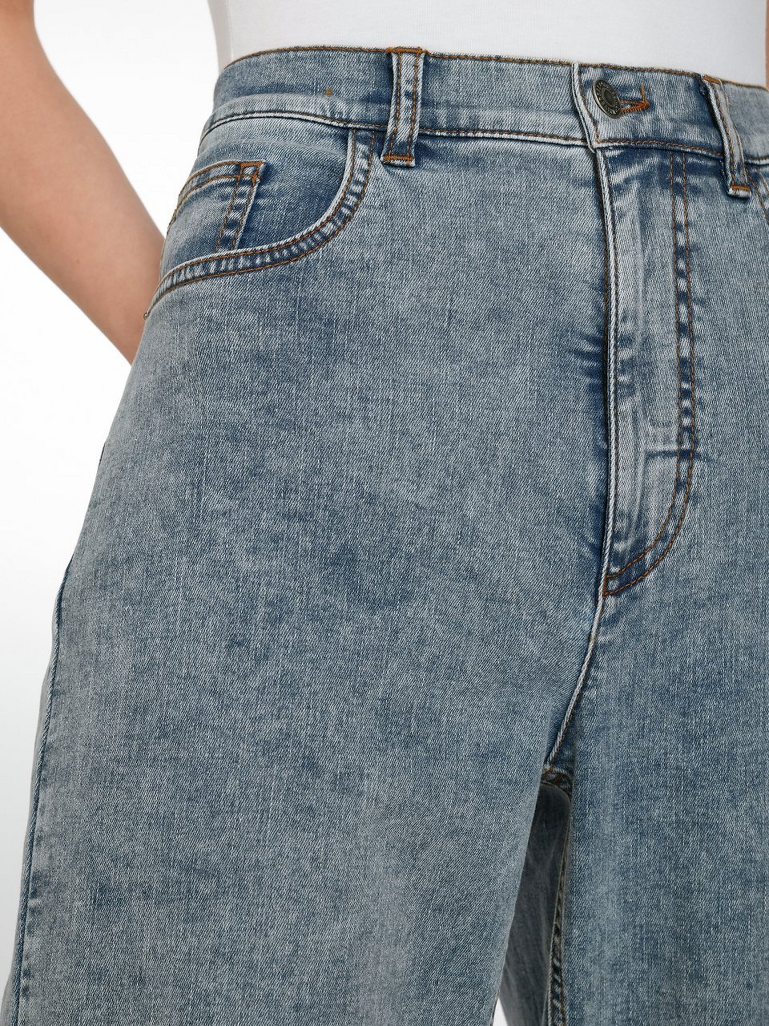 Knöchellange Jeans Straight Fit