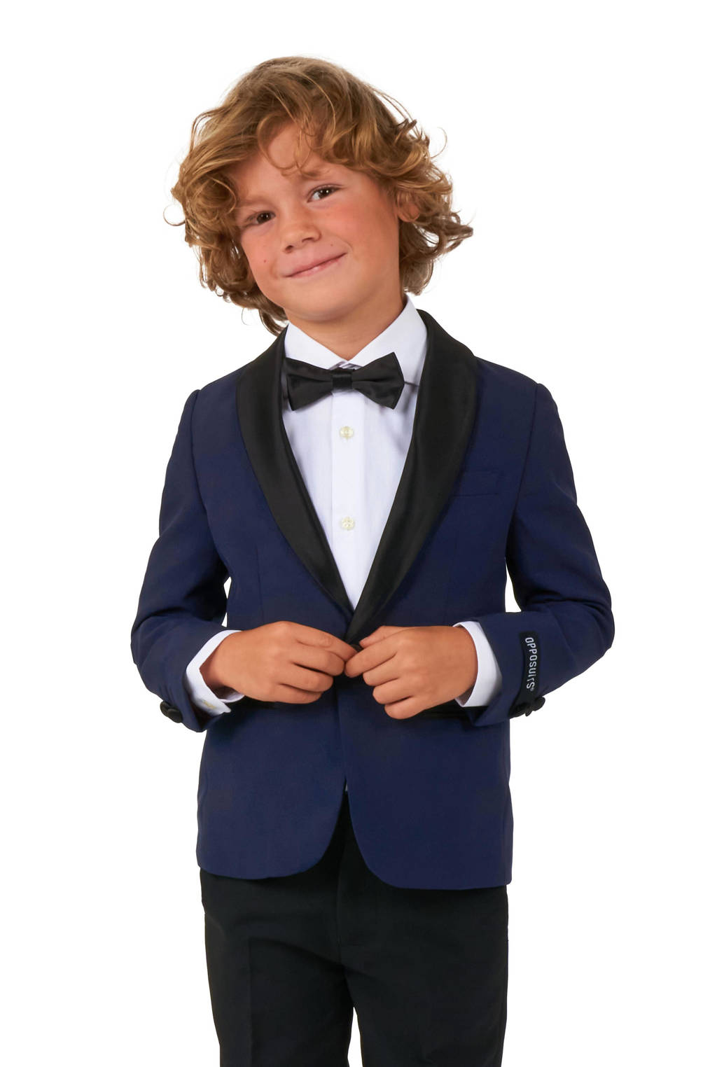 OppoSuits kostuum donkerblauw/zwart