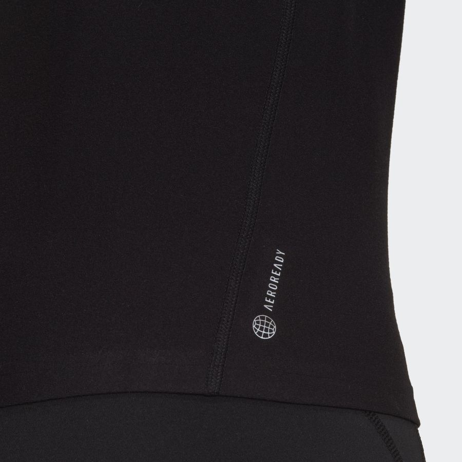 adidas Haut Running Own The Run 1/2 Zip - Noir/Blanc Femme