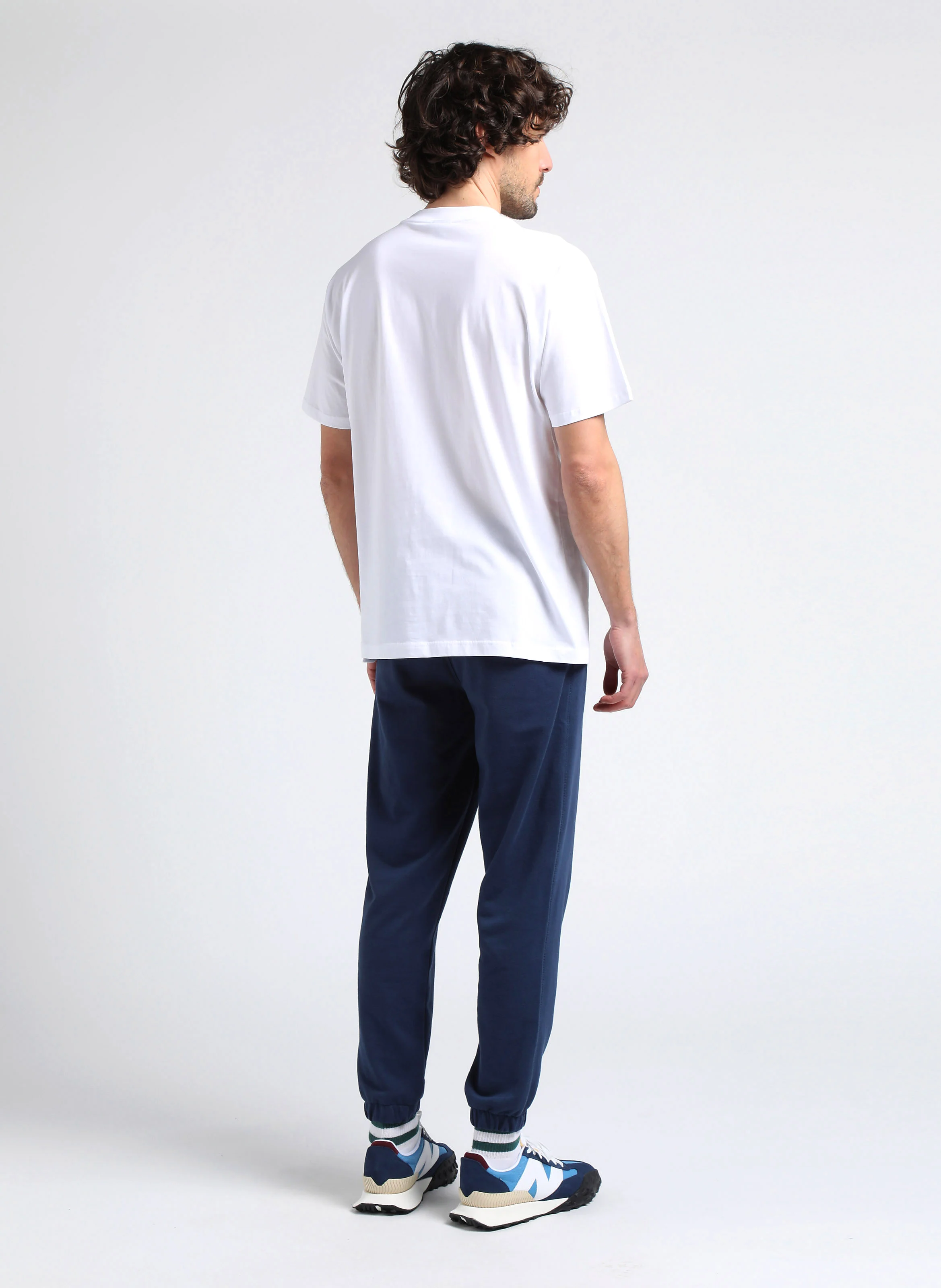 XC-72 - Baskets en cuir velours| Bleu