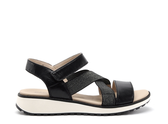 Caprice nu pieds plats femme 28704 noir