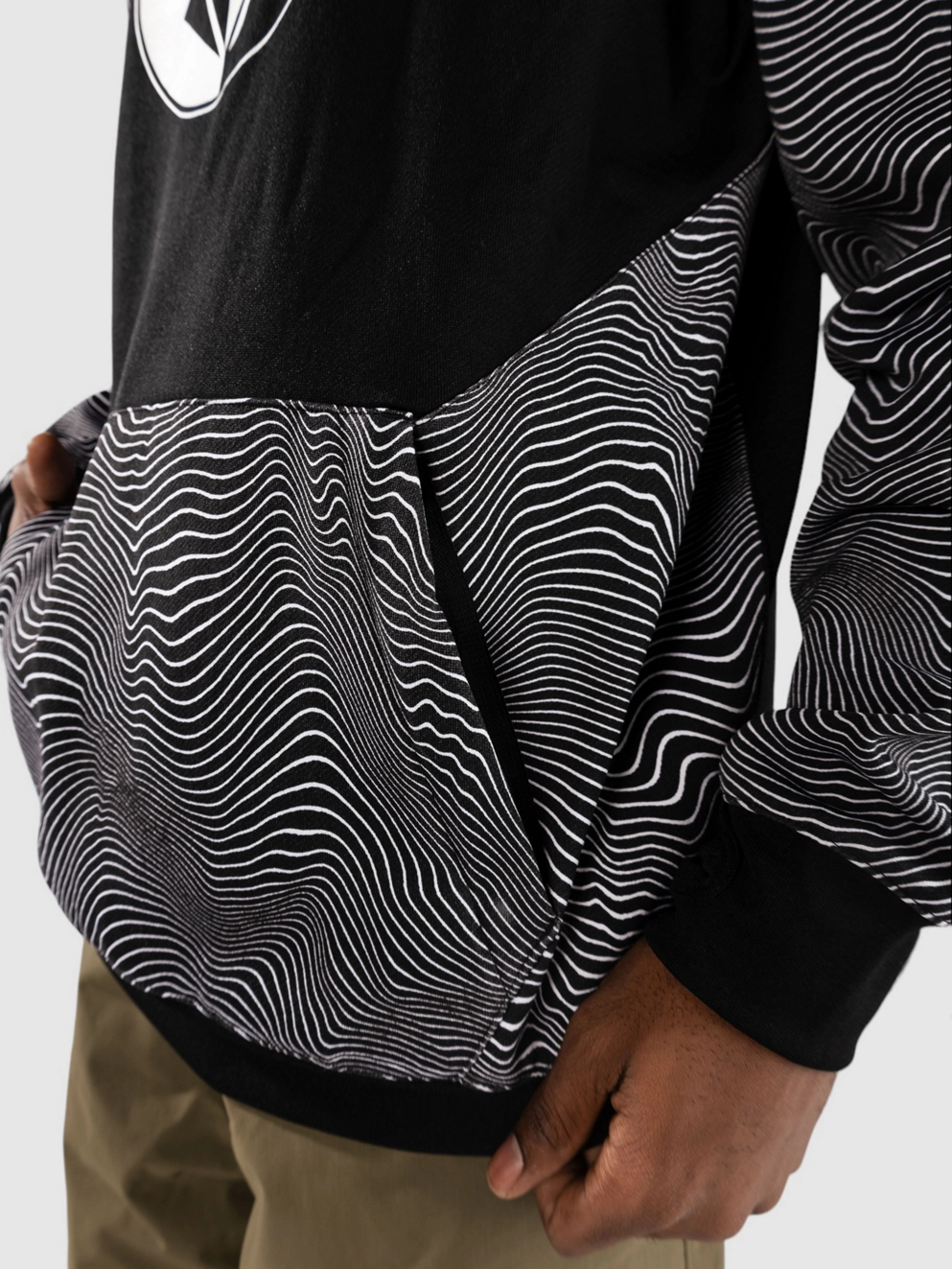 Volcom Hydro Riding Shred Hoodie black print