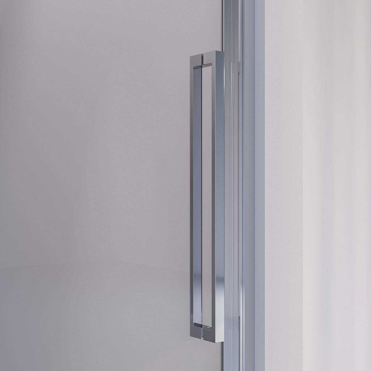 Brauer Season nisdeur met schuifdeur 100cm chroom