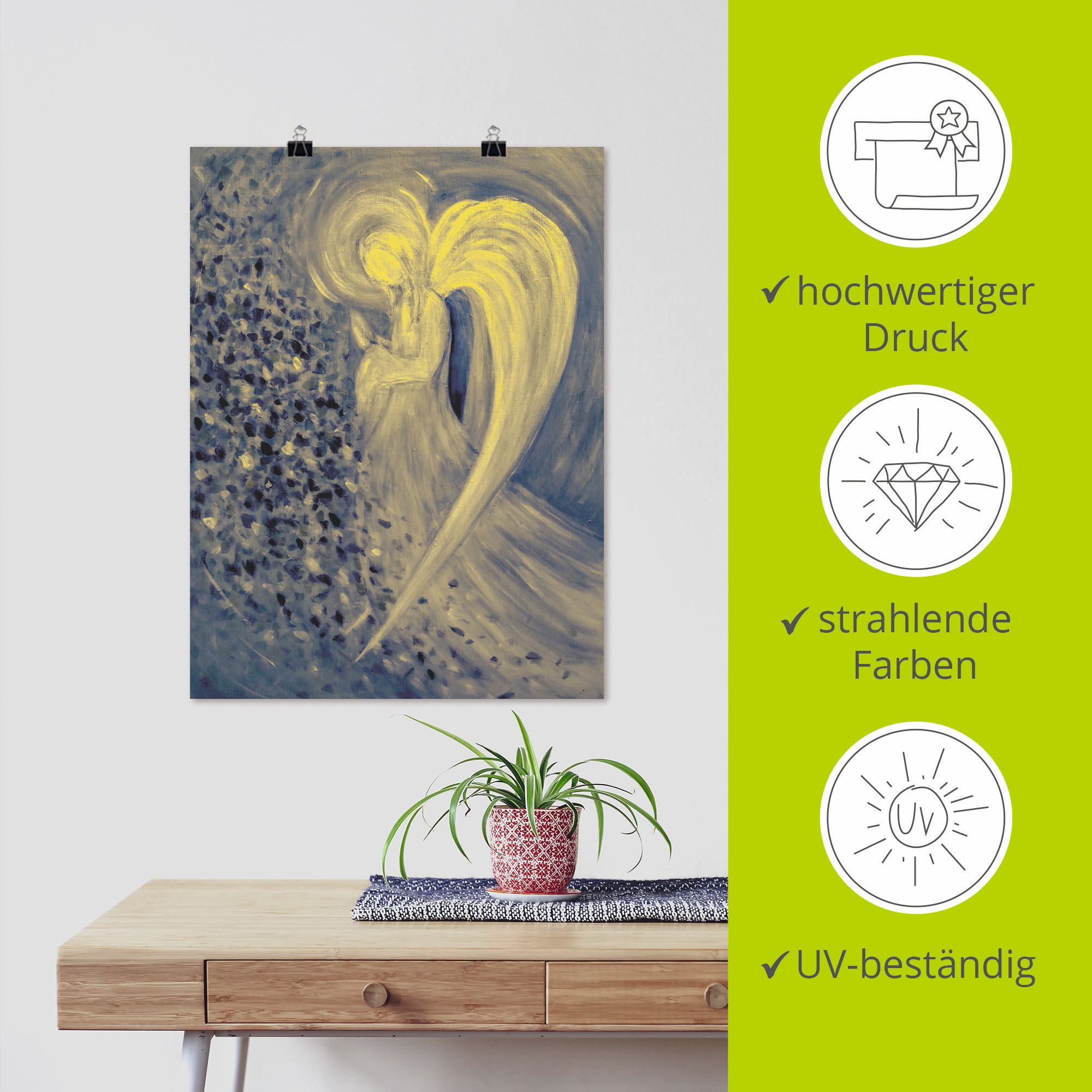 Artland Poster »Engel der Nacht« Religion 1 Stk. tlg. als Leinwandbild, Poster, Wandaufkleber in verschied. Grössen