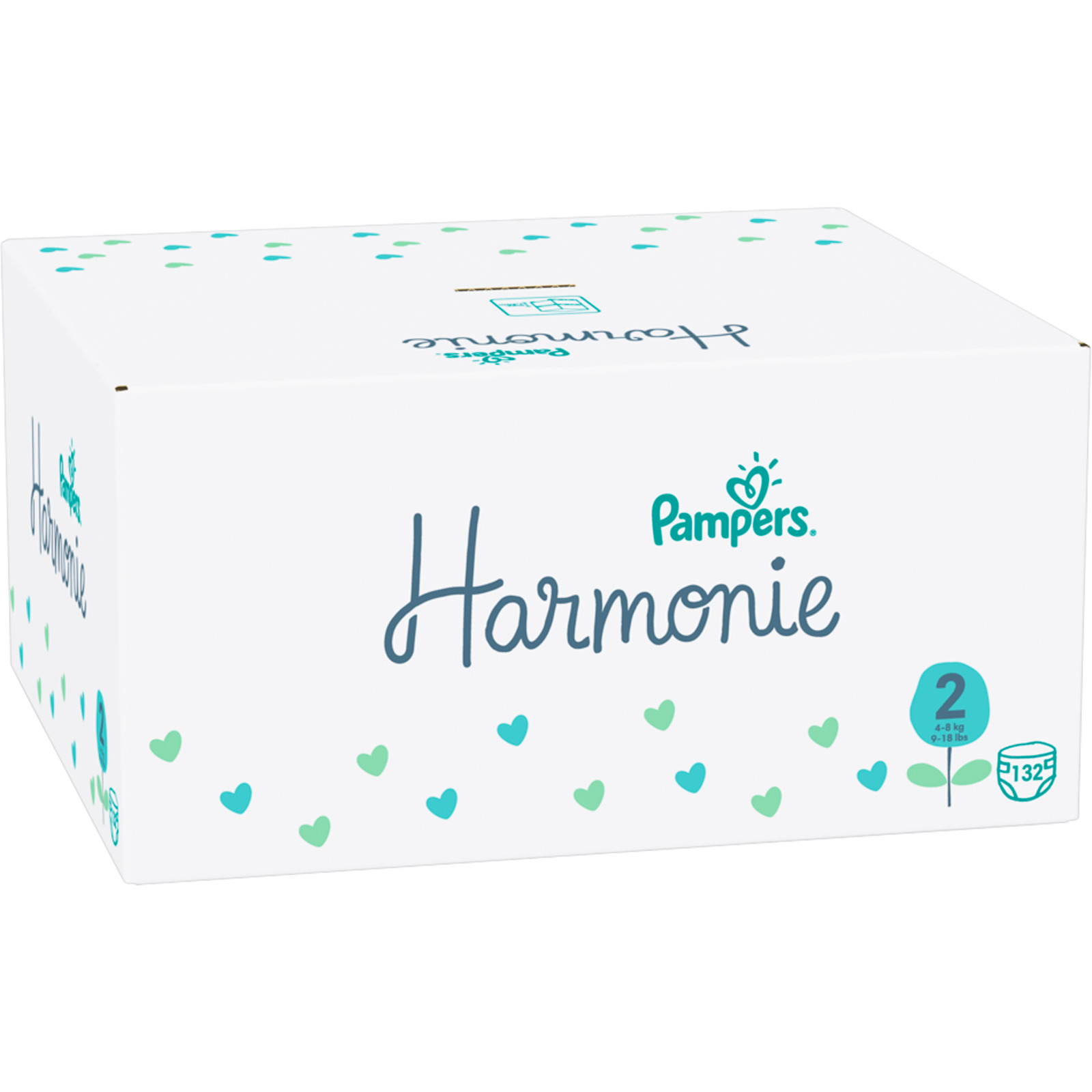 Pampers Harmonie Gr. 2, 4-8 kg, 132 Windeln
