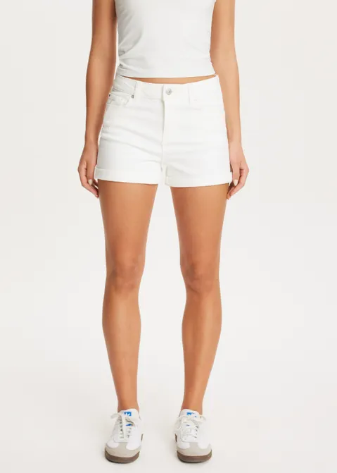 Denim stretch short wit (WIT)