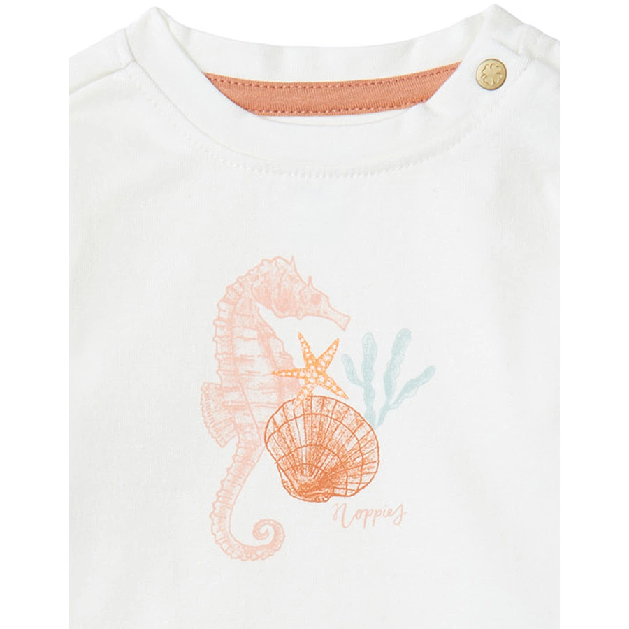 Noppies Langarmshirt Caroline Whisper White
