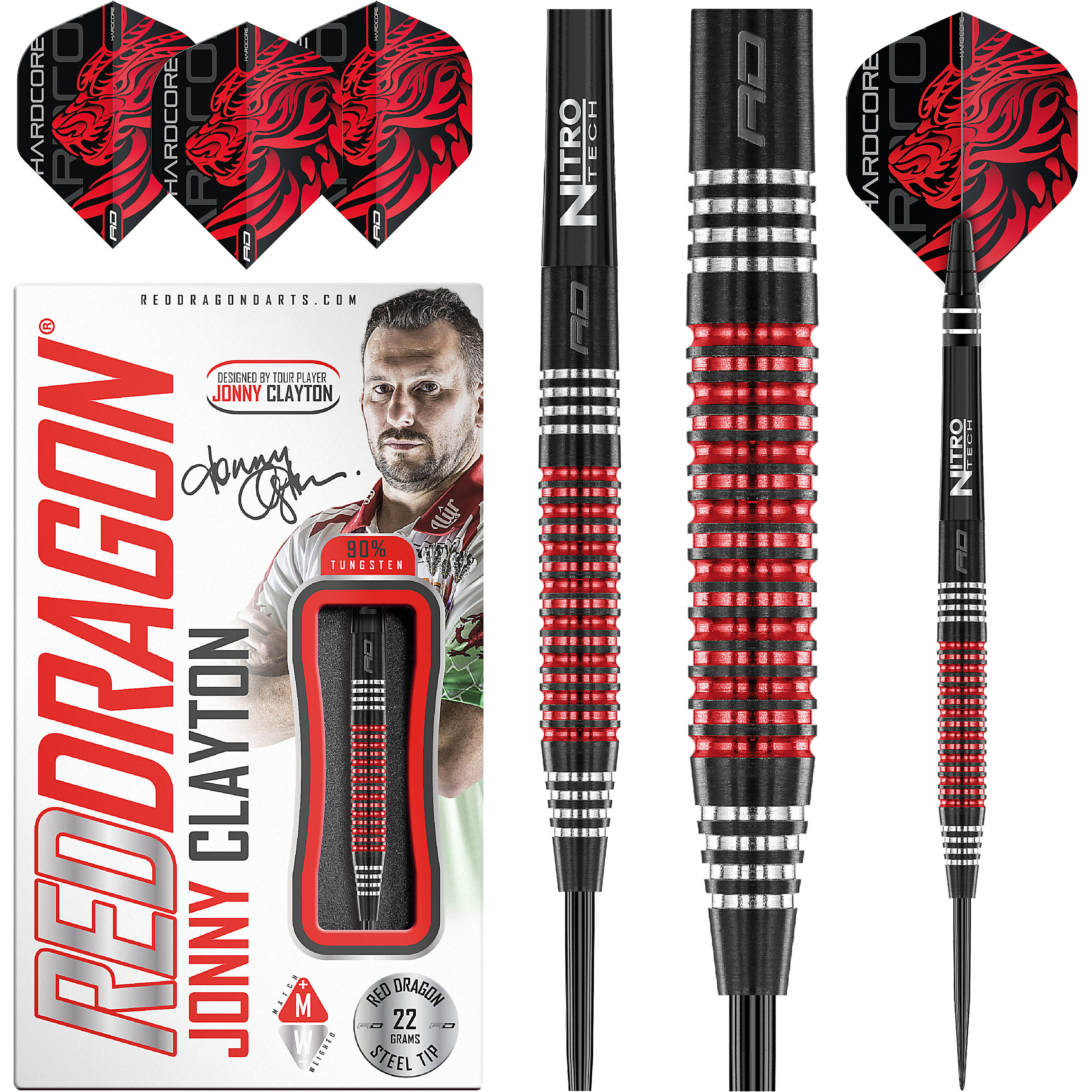 Red Dragon - Jonny Clayton Black SE - Steeldart