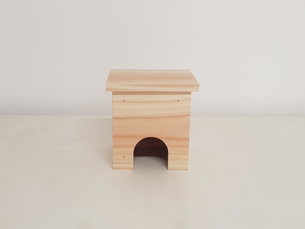 Maison denise pour souris et hamster nain en douglas 15x14x15 cm