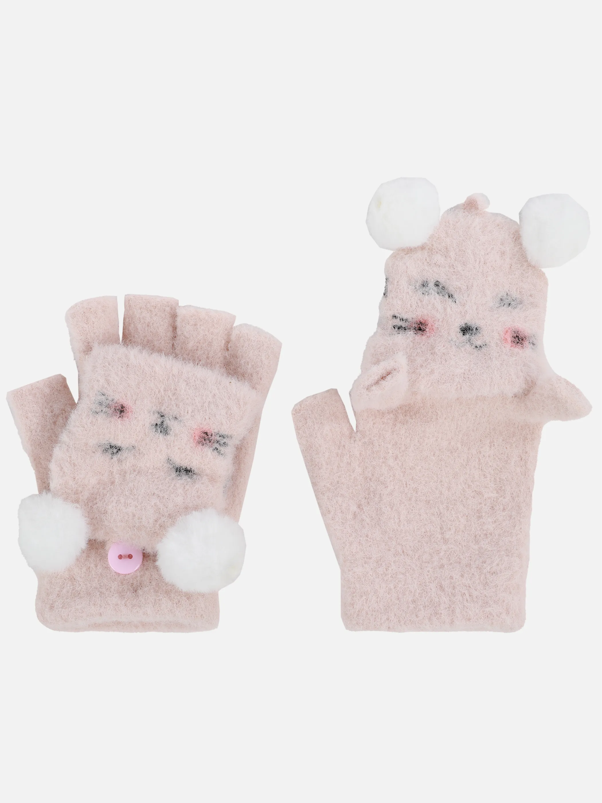 Mädchen Handschuhe mit Tiergesicht