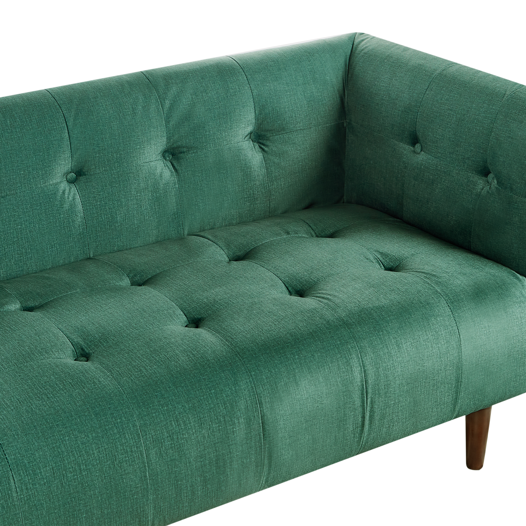 Beliani - BYSKE - Driezitsbank - Groen - Polyester