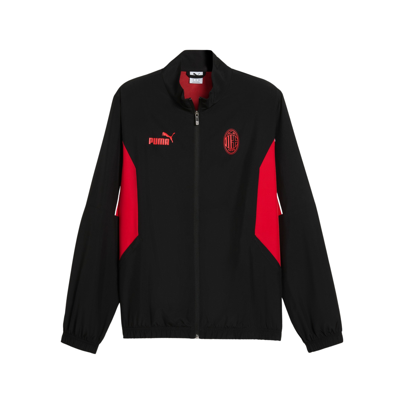 PUMA AC Milan FtblArchive Trainingsjack 2024-2025 Zwart Rood