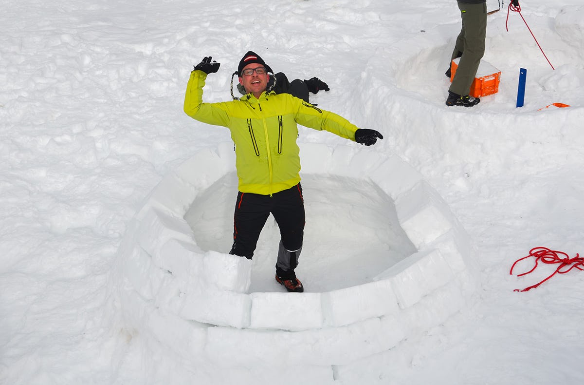Iglu bauen Spital am Pyhrn