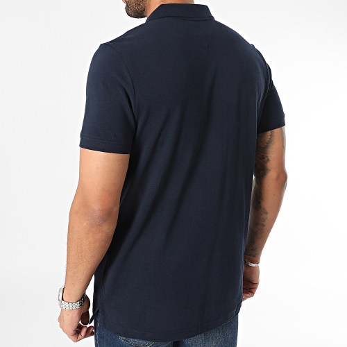 Polo Manches Courtes Slim Placket 8312 Bleu Marine