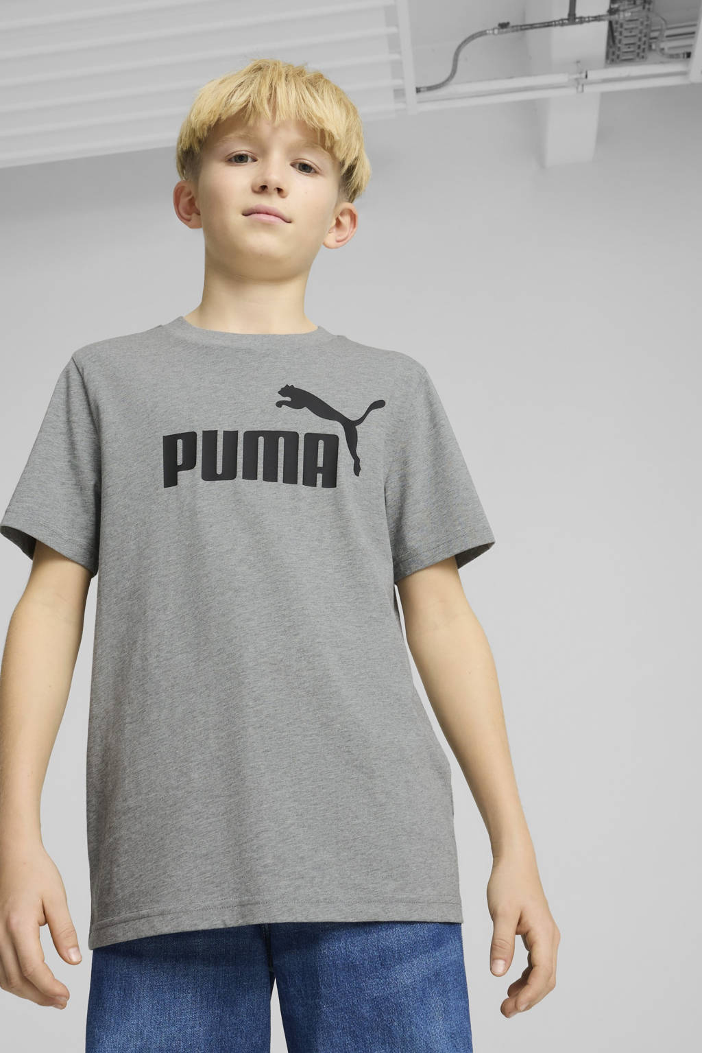 Puma T-shirt grijs melange