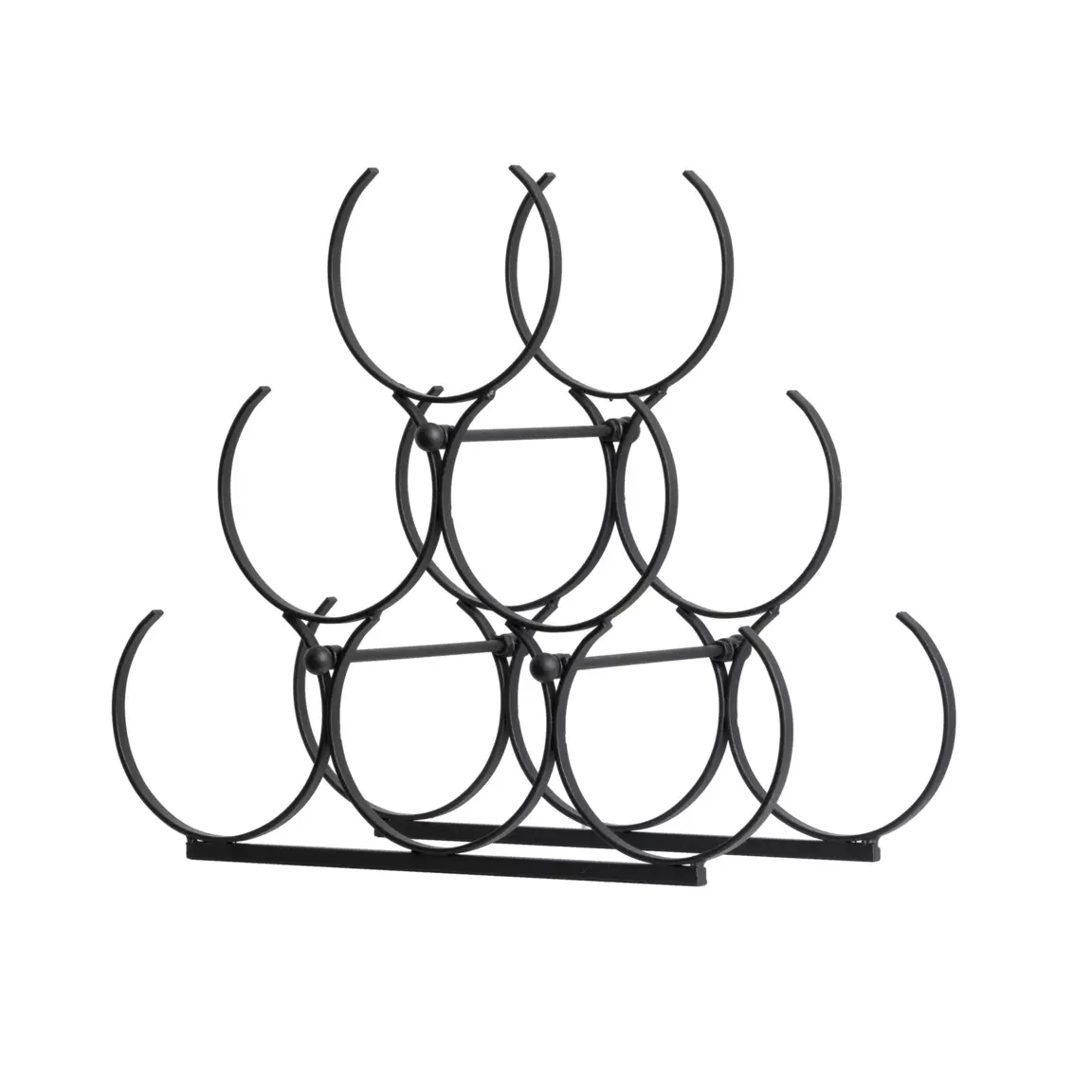 Range-bouteilles métal (H28 cm) Noa Noir