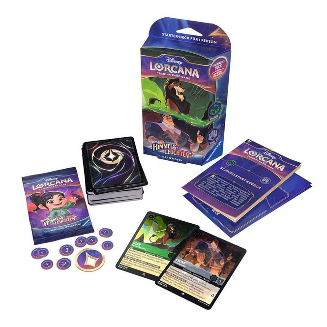 Disney Lorcana - Himmelsleuchten - Starter Deck - Smaragd und Stahl