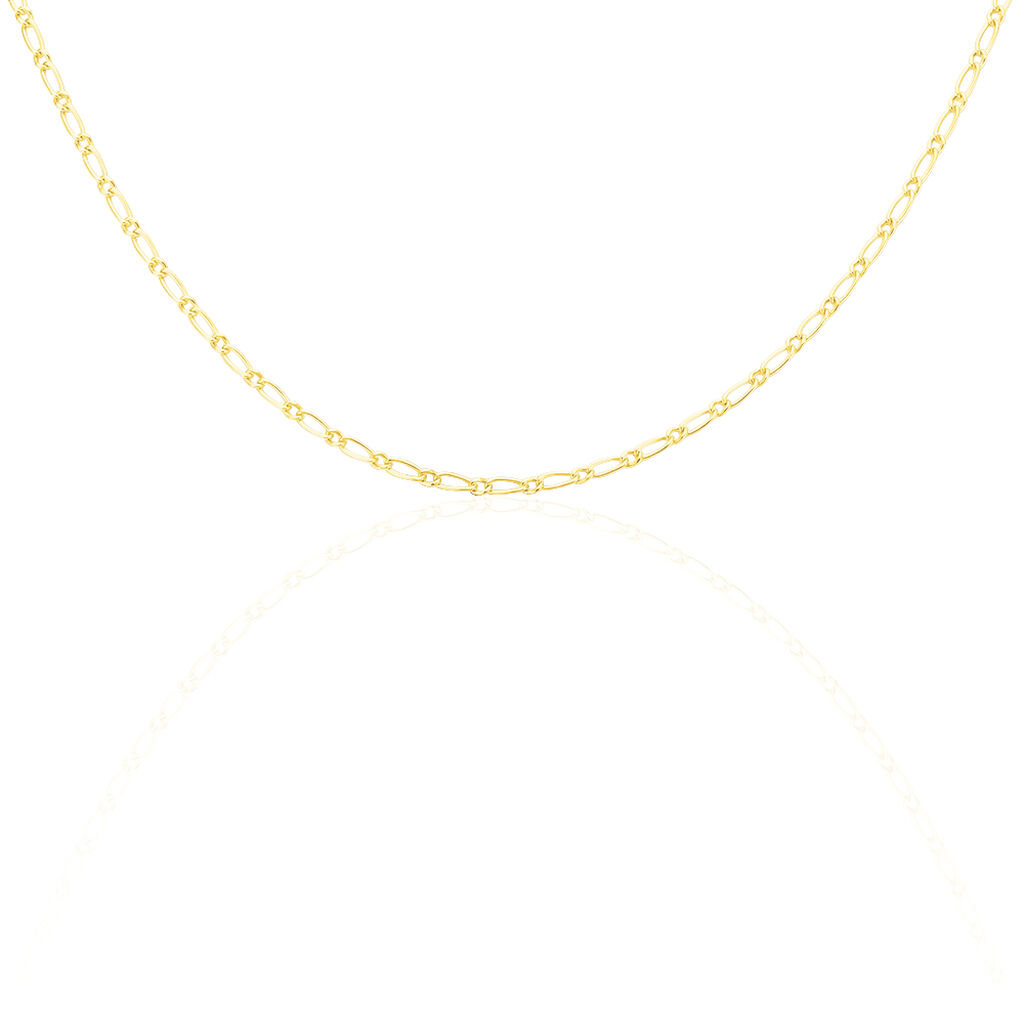 Chaîne Sukainaae Maille Alternée 1/1 Or Jaune