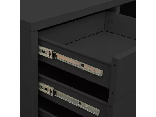 Armoire de bureau Anthracite 90x40x102 Acier