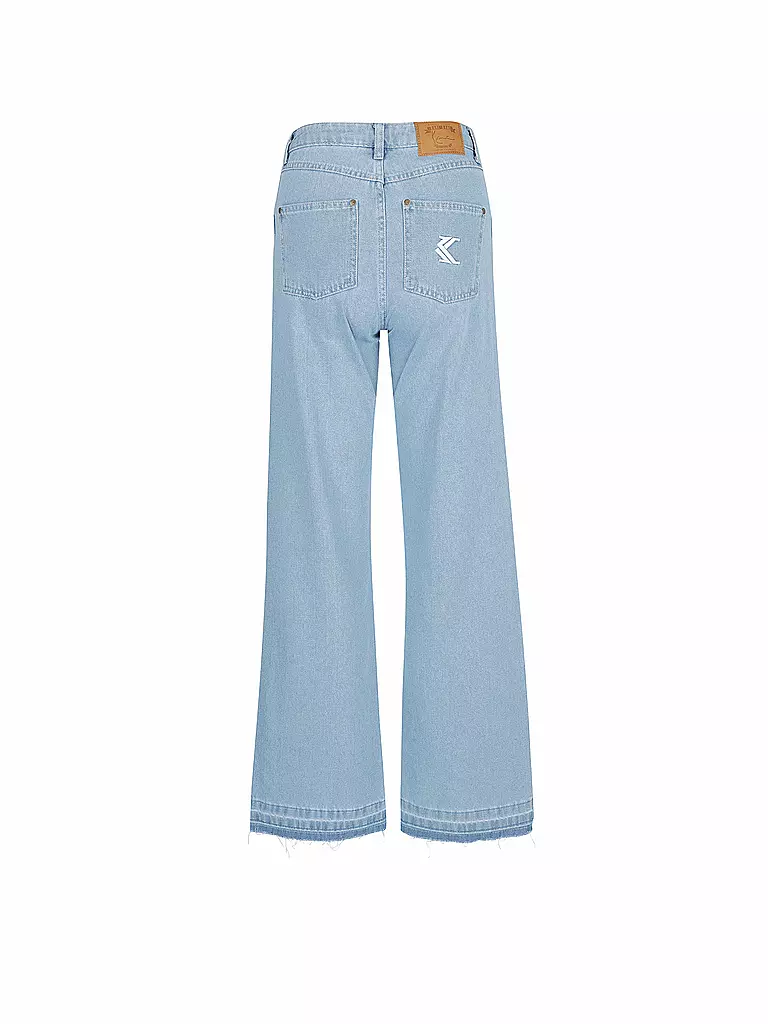KARL KANI Jeans Wide Leg blau
