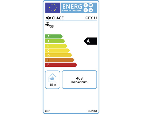 Clage CEX-U elektronische doorstroomverwarmer 11/13 kW
