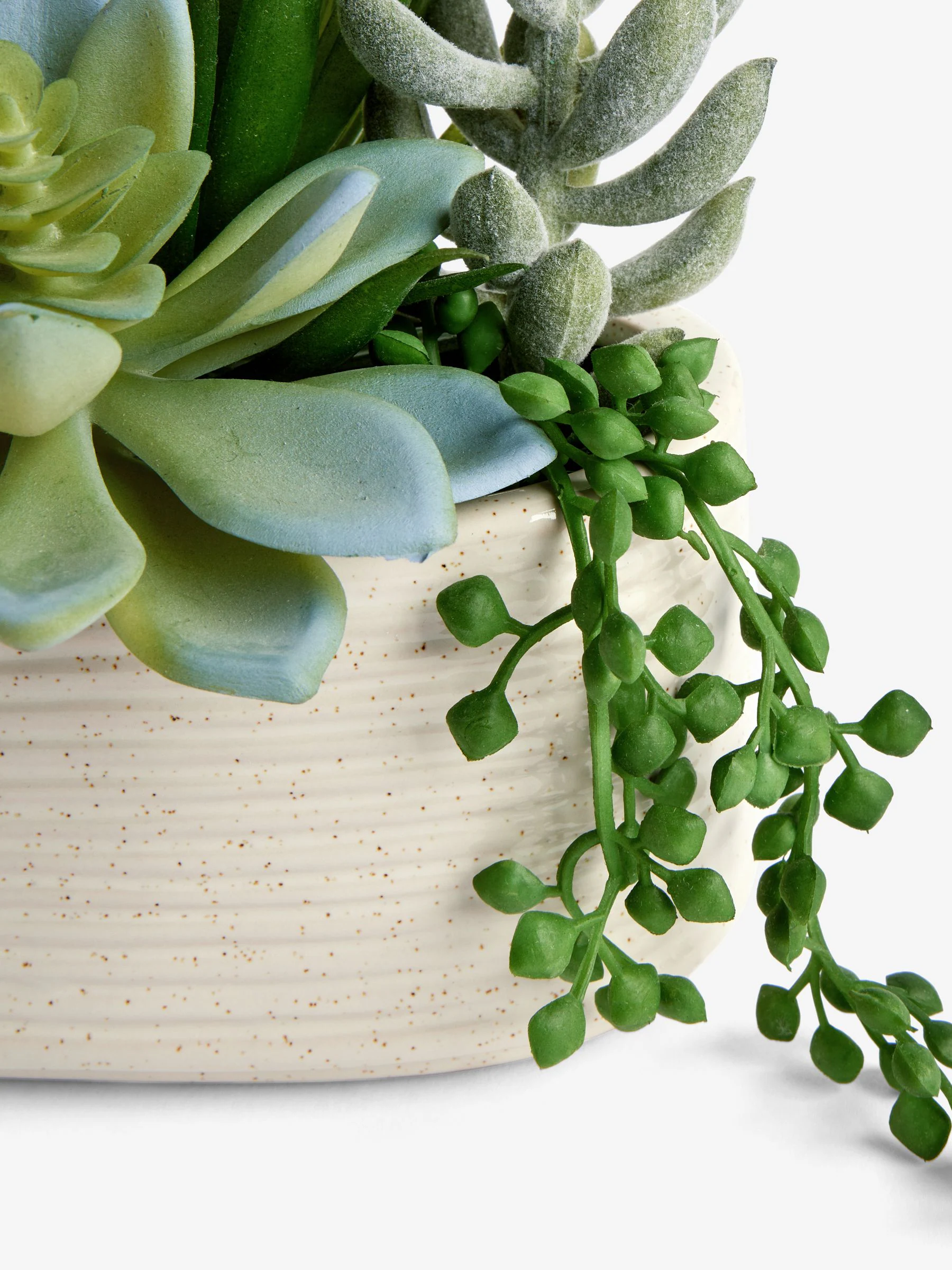 Artificial Succulent Garden In Ceramic Pot
