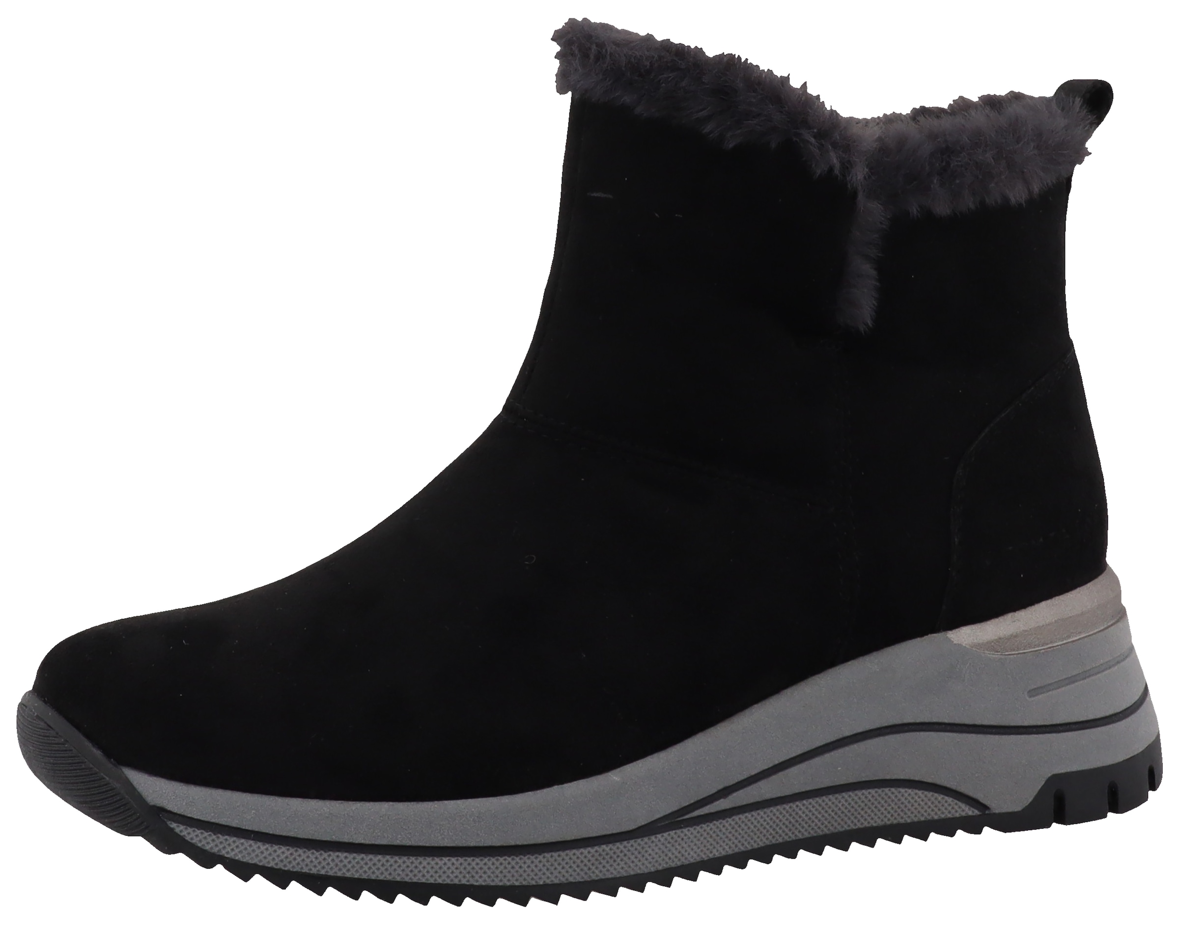 TOM TAILOR Winterboots  , Keilabsatz, Plateau, Stiefelette mit Fellimitat-Kragen