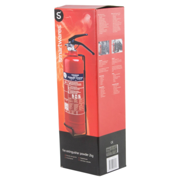 Smartwares Brandblusser BB2 Poeder 2 kg Brandklasse ABC Inclusief Ophangbeugel
