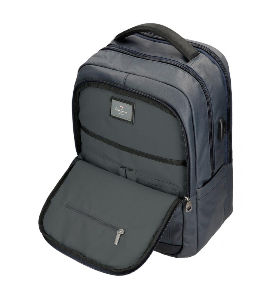 Mochila adaptável Pepe Jeans Heatfield com compartimento duplo para laptop e tablet de 15,6