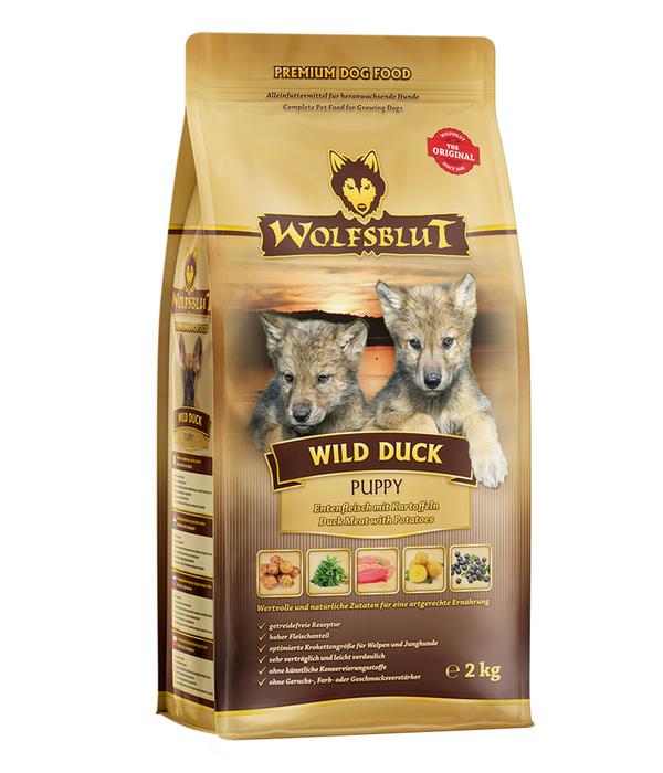 WOLFSBLUT Trockenfutter für Hunde Wild Duck,