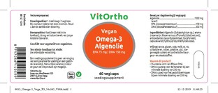 VitOrtho Omega 3 Algenolie Softgels 60SG