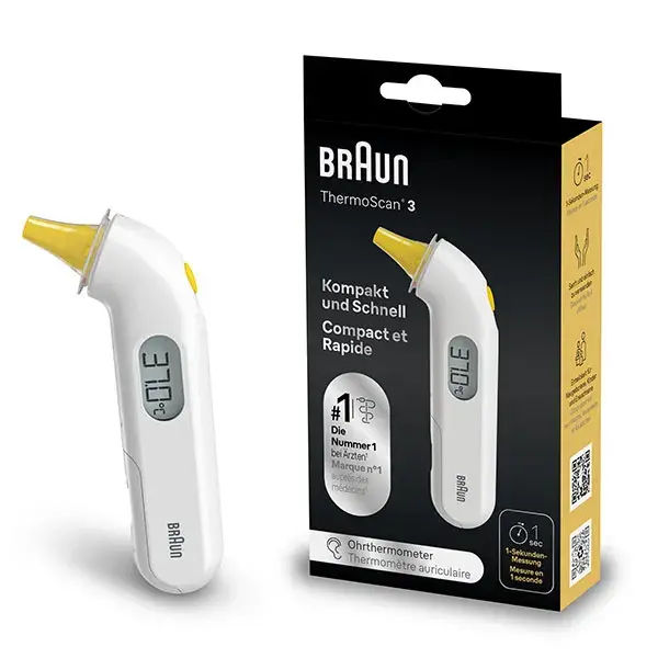 Termômetro auricular Braun ThermoScan3