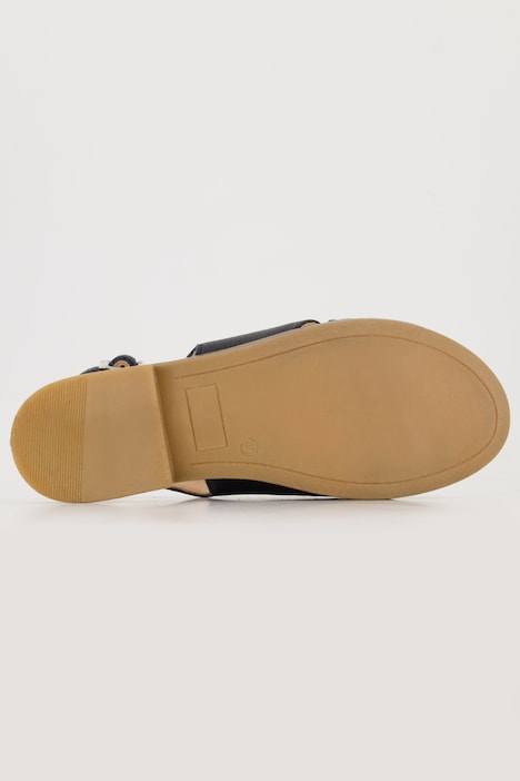 Ledersandalen, elastische Fersenriemen, Weite H