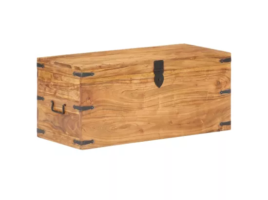 Coffre 90x40x40 cm Bois d'acacia solide