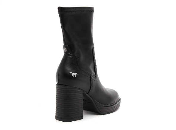 Mustang boots bottine talons femme 1474502 noir